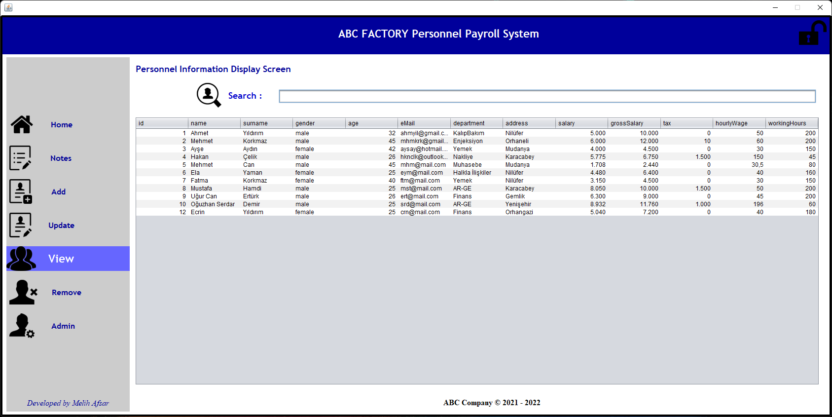 Factory-Personnel-Payroll-System